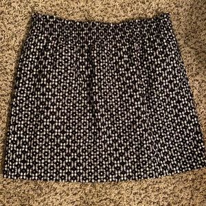 Black and White gingham & pattern skirt